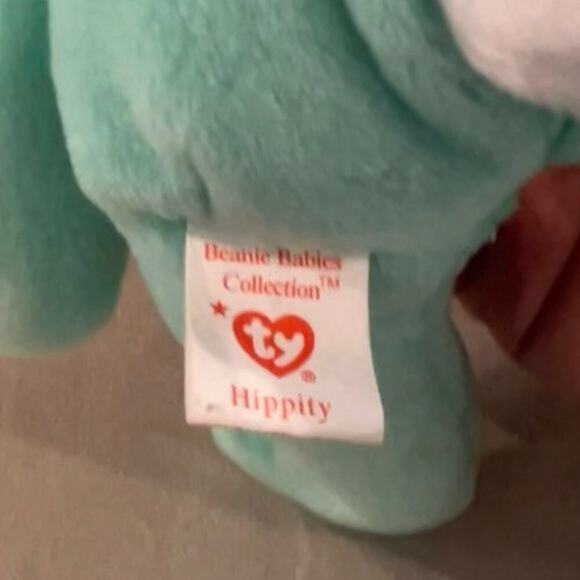 Ty Beanie Baby Hippity the Bunny, NWT - Picture 3 of 3